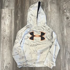 Under Armour Hoodie - White/Grey Camo - Youth Small